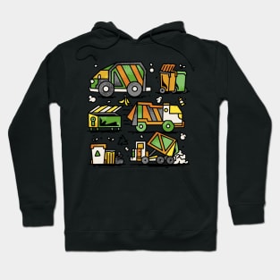 Garbage Trucks And Trash   P Hoodie